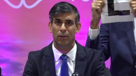 Outgoing Prime Minister Rishi Sunak concedes election