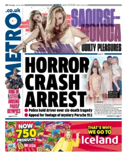 Metro – Horror crash arrest 