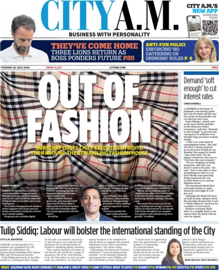 CITY AM – Out of fashion 