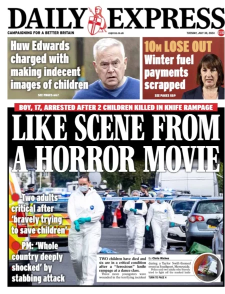 Daily Express – Like scene from a horror movie 