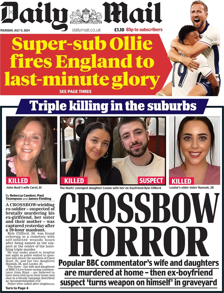 Daily Mail - Crossbow Horror 