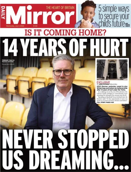 Daily Mirror - 14 years of hurt never stopped us dreaming