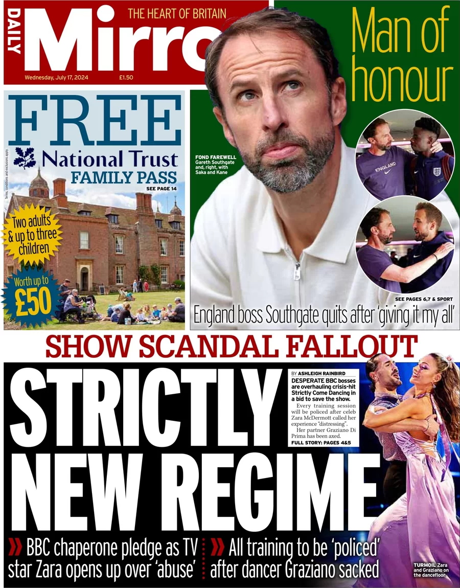 Daily Mirror - Strictly new regime 
