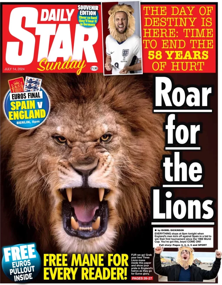 Daily Star Sunday – Roar for the Lions
