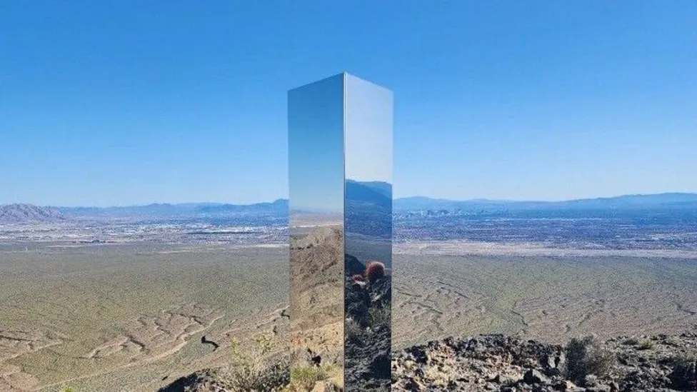 Mysterious monolith found in Las Vegas Nevada