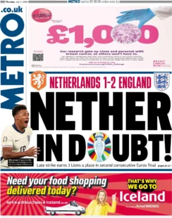 Metro – Nether in doubt 