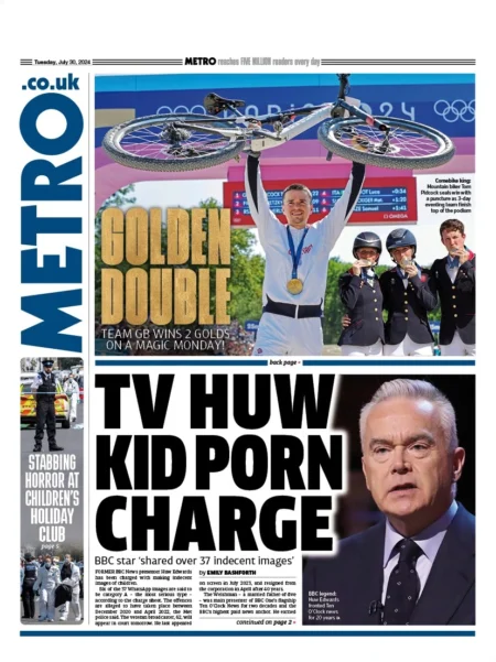 Metro – TV Huw kid porn charge 