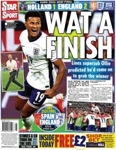 Star Sport – Holland 1 England 2 – WAT A FINISH 