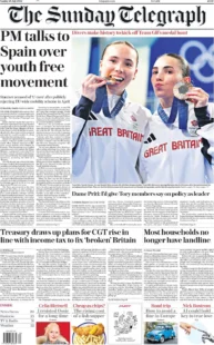 The Sunday Telegraph – PM talks to Spain over youth free movement 