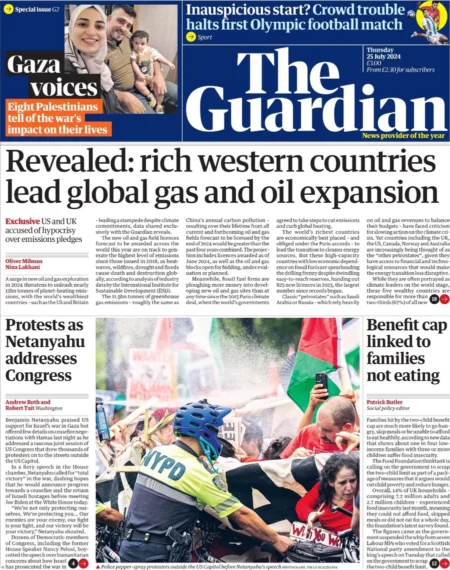 The Guardian – Revealed: Rich western countries lead global gas and oil expansion 