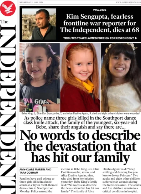 The Independent – No words to describe the devastation that has hit our family 