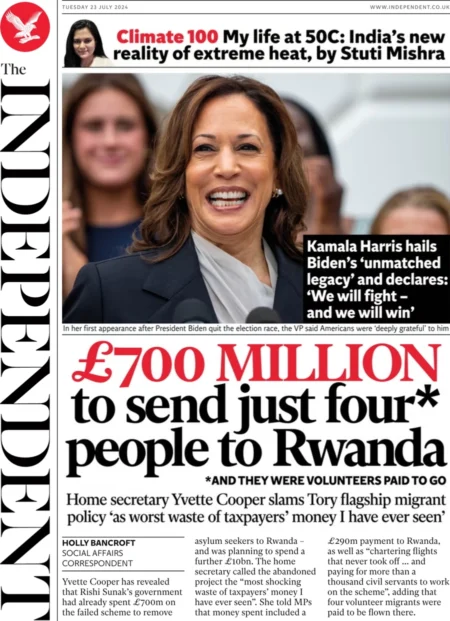 The Independent – £700m to send just four people to Rwanda 