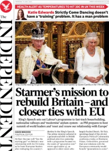 The Independent - Starmer’s mission to rebuild Britain - and closer ties with the EU