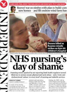 The Independent – NHS nursing day of shame 