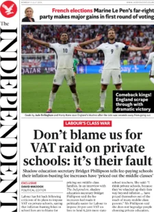 The Independent – Don’t blame us for VAT raid on private schools: it’s their fault