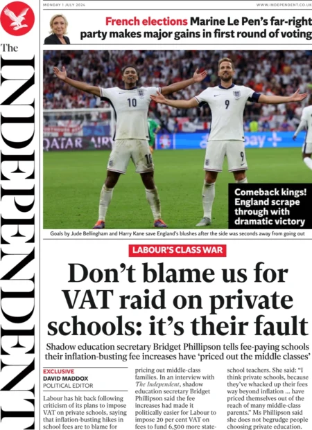 The Independent – Don’t blame us for VAT raid on private schools: it’s their fault