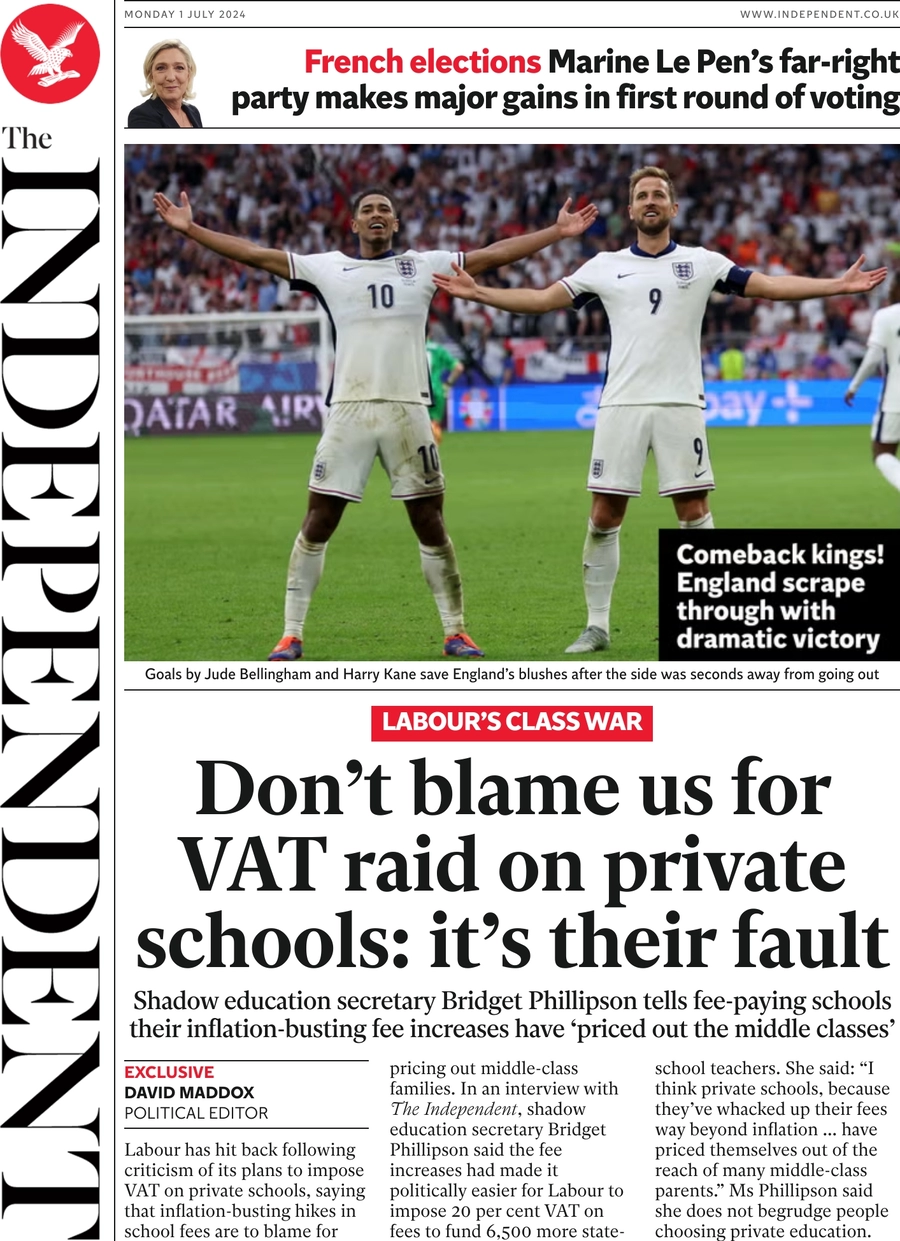 The Independent - Don’t blame us for VAT raid on private schools: it’s their fault

