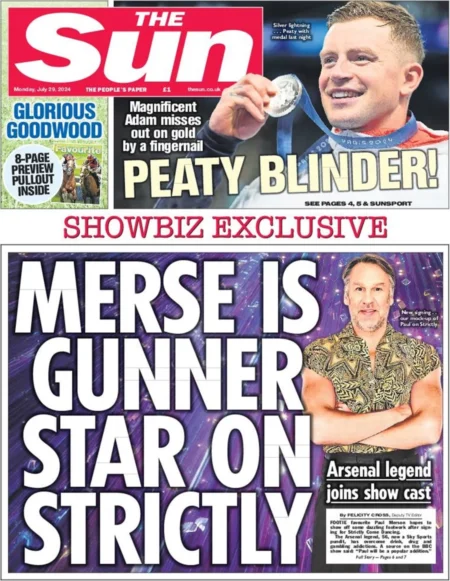 The Sun - Merse is Gunner star on Strictly