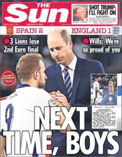 The Sun – Euro 2024 final: Next time, boys