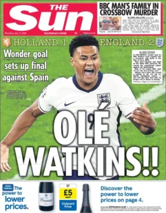 The Sun – Wonder goal sets up final against Spain: Ole Watkins 