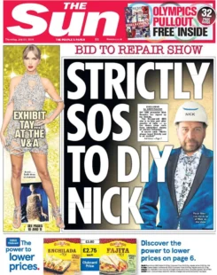 The Sun – Strictly SOS to DIY Nick 