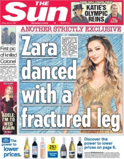 The Sun – Zara danced with a fractured leg 