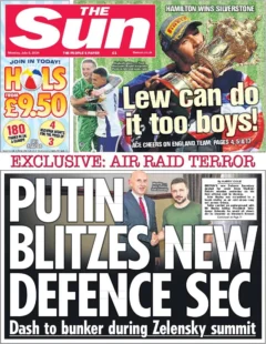 The Sun – Putin blitz new defence sec