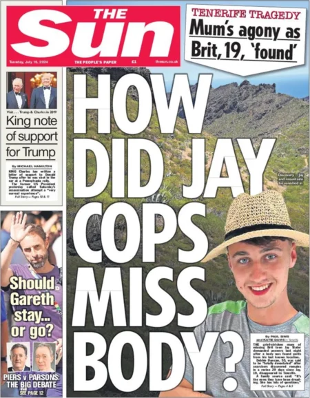 The Sun - How did Jay cops miss body?