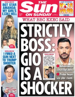 The Sun on Sunday – Strictly boss: Gio is a shocker