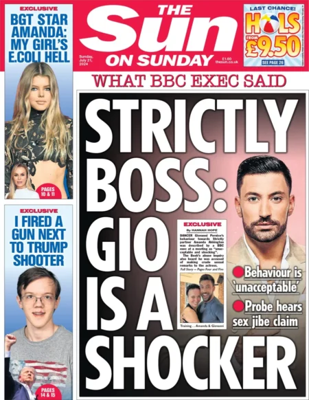 The Sun on Sunday – Strictly boss: Gio is a shocker