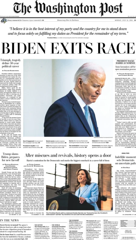 The Washington Post – Biden exits race