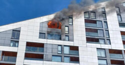 Breaking – People urged to stay away after fire spreads across two floors in south London flats