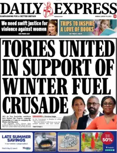 Daily Express – Tories united in support of winter fuel crusade 