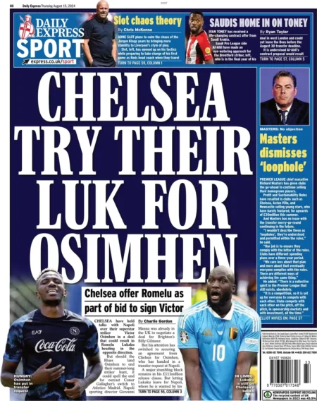 Express Sport – Chelsea try their Luk for Osimhen