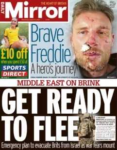 Daily Mirror – Middle East on brink: Get ready to flee