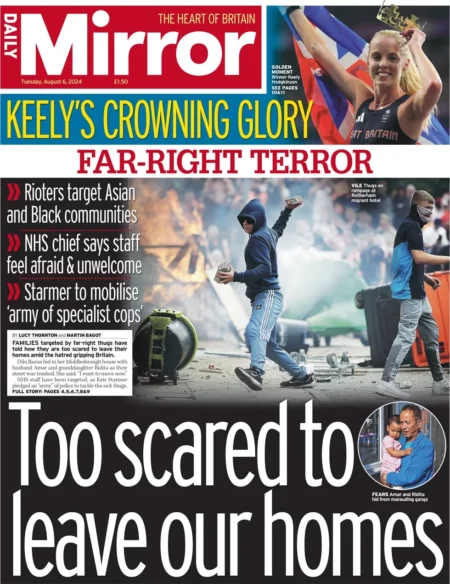 Daily Mirror – Far-right terror: Too scared to leave our homes 