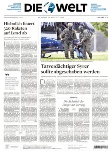 Die Welt - Hisbollah Feuert 320 Raketen auf Israel ab