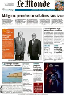 Le Monde - Matignon: Premieres Consultations, Sans Issue