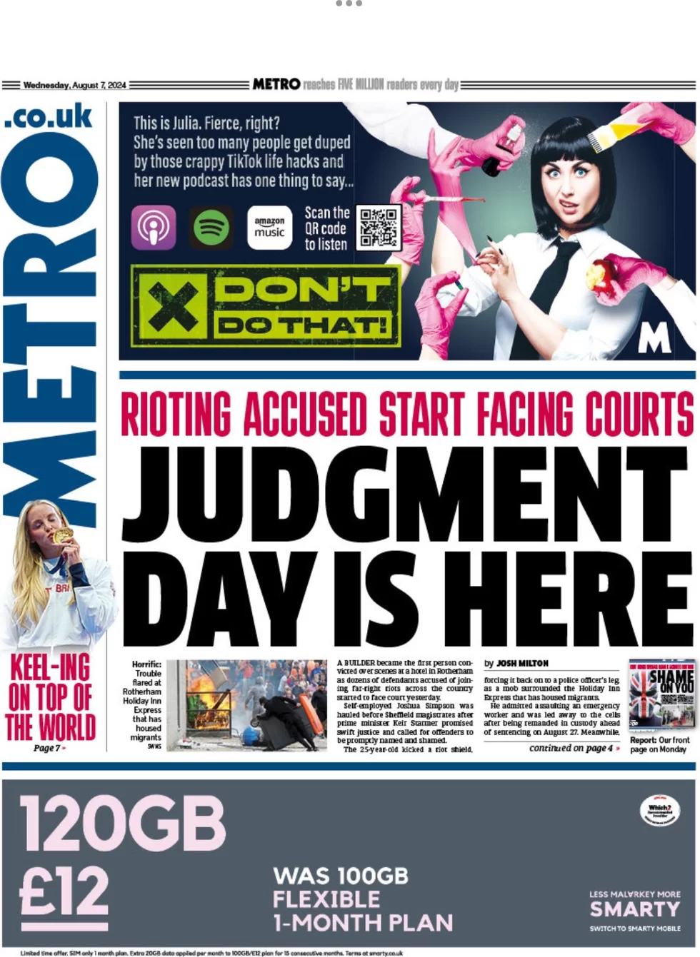 Metro - Judgement day is here  
