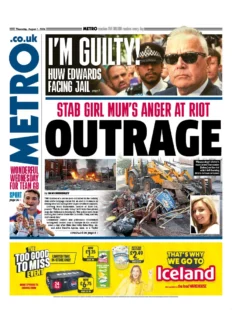 The Metro – Stab girls mum’s anger at riot: Outrage