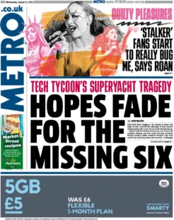 The Metro – Hopes Fade For Missing Six 