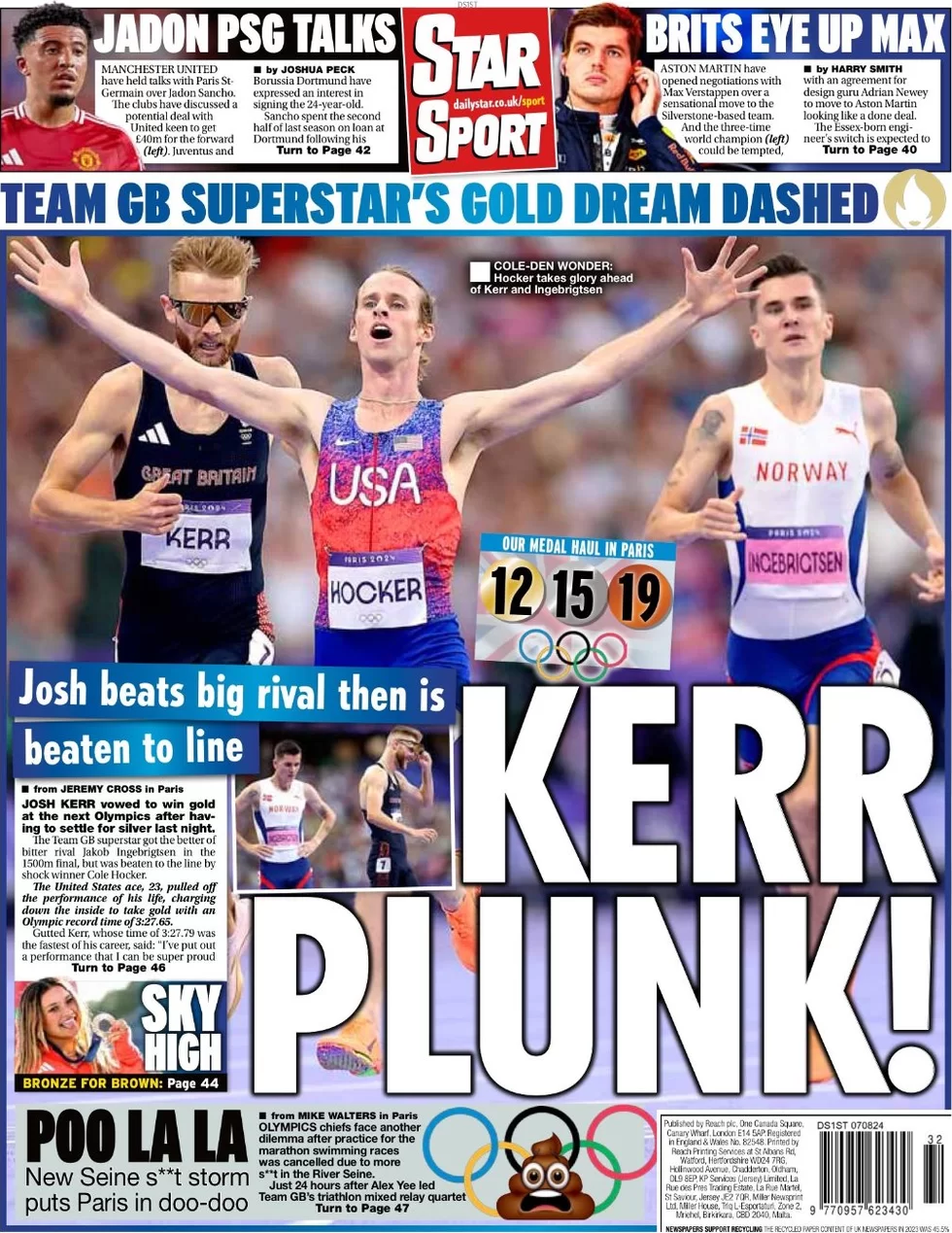 Star Sport - Kerr plunk! 
