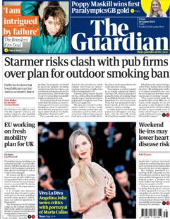 The Guardian – Starmer risks clash with pub firms over plan for outdoor smoking ban