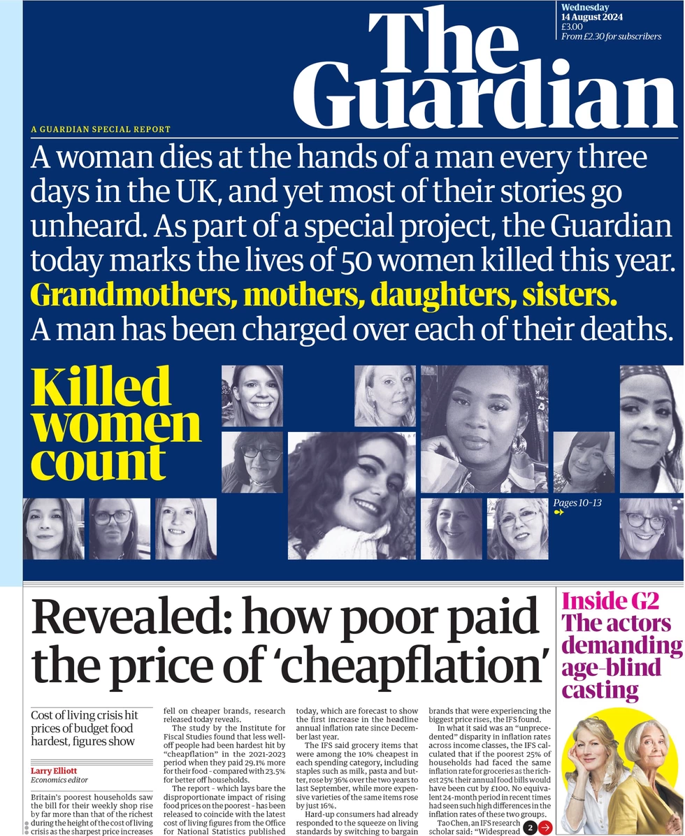 The Guardian - Revealed: How poor paid for price of cheapflation 