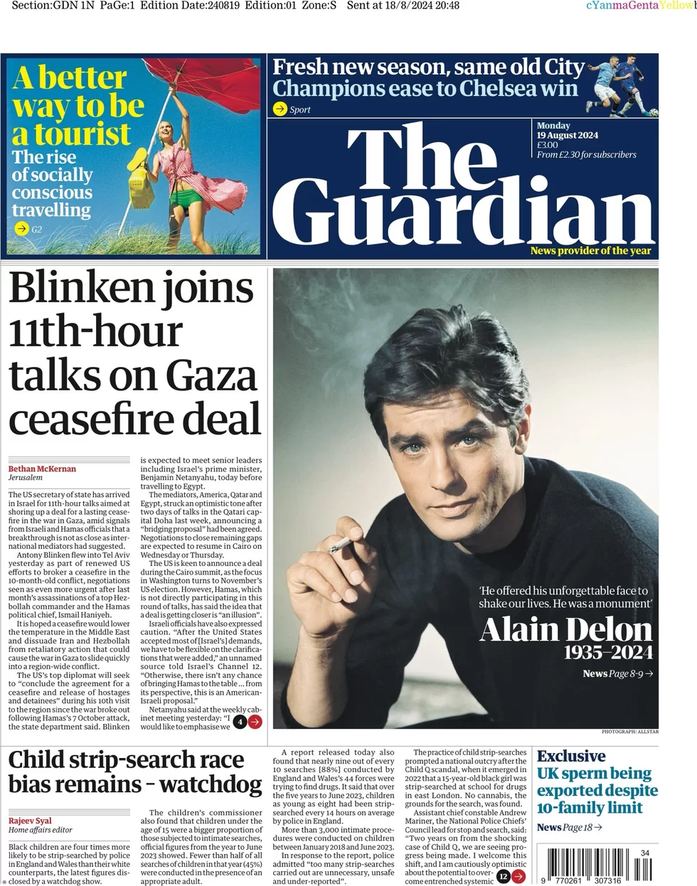 The Guardian - Blinken joins 11th-hour talks on Gaza ceasefire talks 1 - WTX News Breaking News, fashion & Culture from around the World - Daily News Briefings -Finance, Business, Politics & Sports News The Guardian - Blinken joins 11th-hour talks on Gaza ceasefire talks