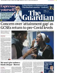 The Guardian – Concern Over ‘Attainment Gap’ As GCSEs Return To Pre-Covid Levels 