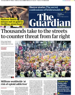 The Guardian - Thousands take to the streets to counter threat from far right