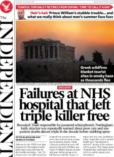 The Independent - Failure at NHS hospital left triple killer free