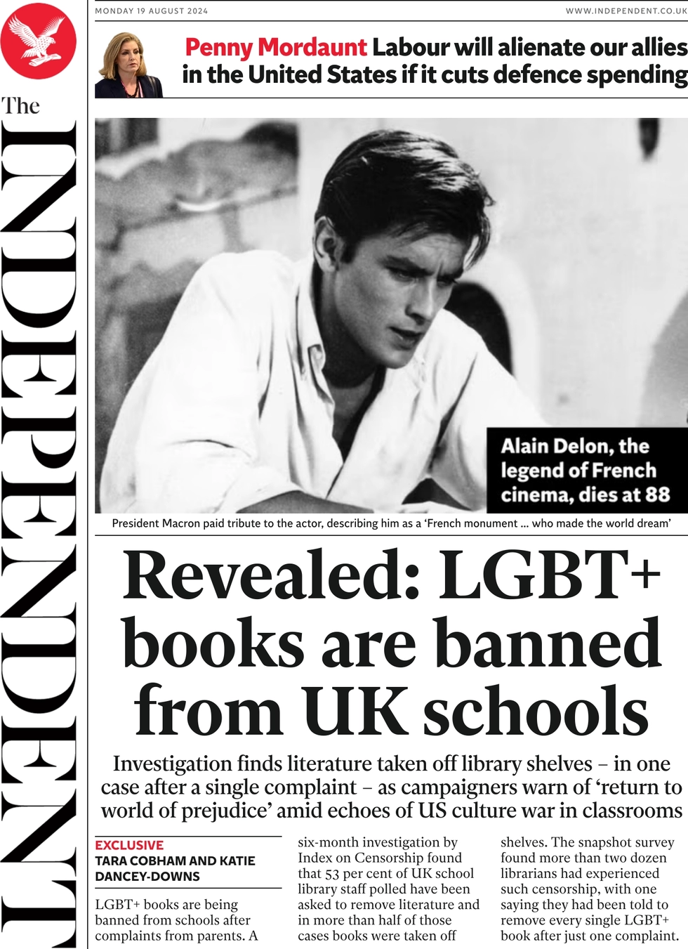 The Independent - Revealed: LGBTQ+ books are banned from UK schools 1 - WTX News Breaking News, fashion & Culture from around the World - Daily News Briefings -Finance, Business, Politics & Sports News The Independent - Revealed: LGBTQ+ books are banned from UK schools