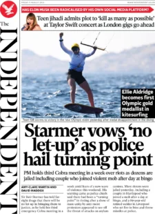 The Independent – Starmer vows no let-up as police hail turning point 